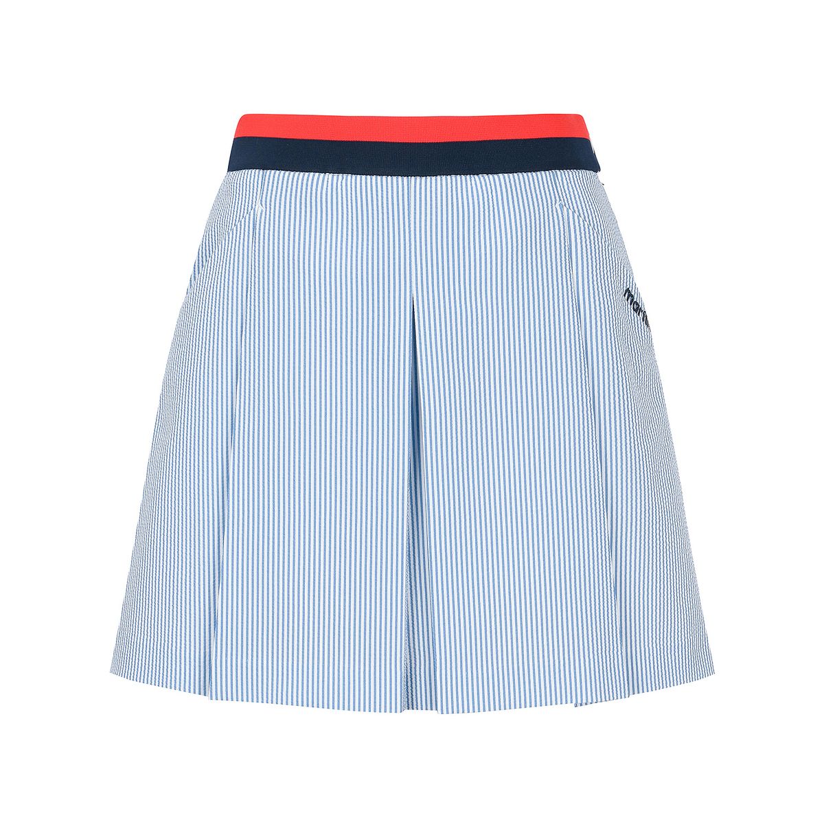 마틴골프(MARTINE GOLF) Knit Matching Pleats Culottes_Blue