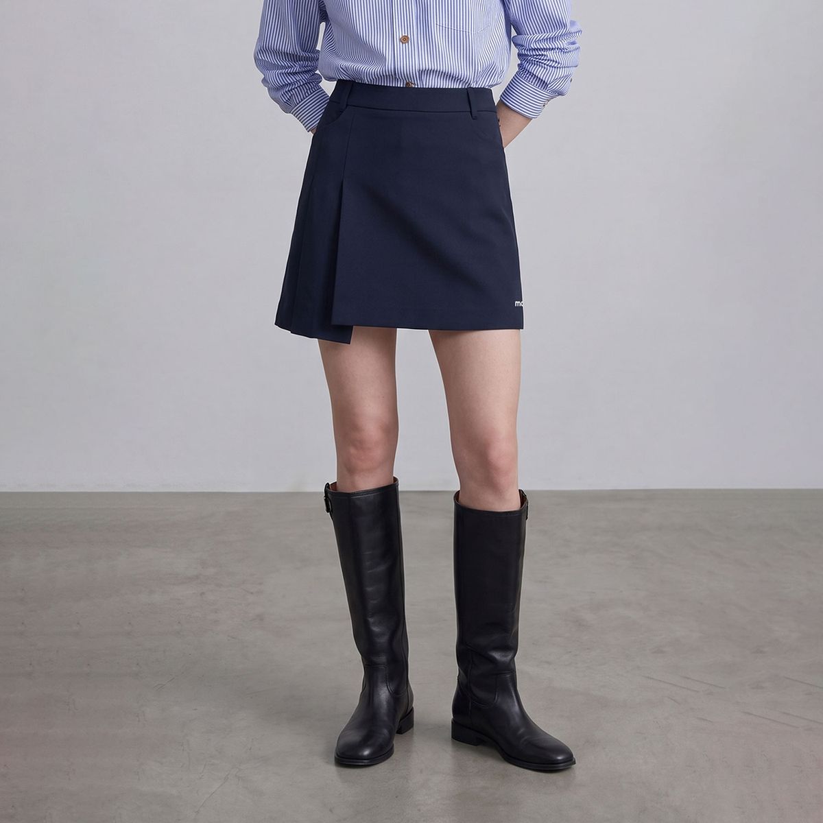 마틴골프(MARTINE GOLF) Unbalance Culottes_Navy