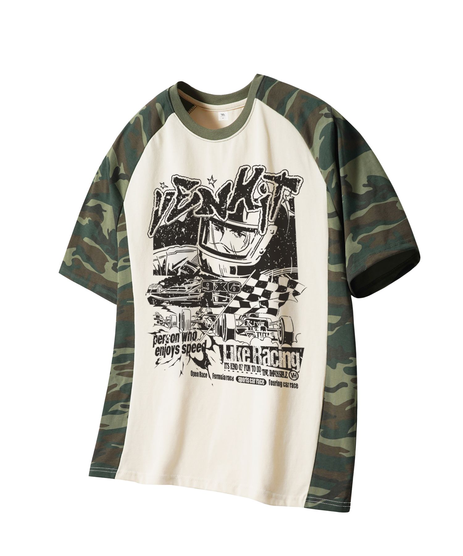 ◆25SS VENHIT 96 Camo Raglan T-Shirt/3色◆ MUSINSA | VENHIT Like racing camo raglan short sleeve t-shirt