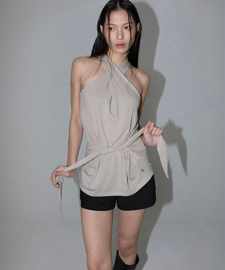 Jenny Halter Top (sand beige)