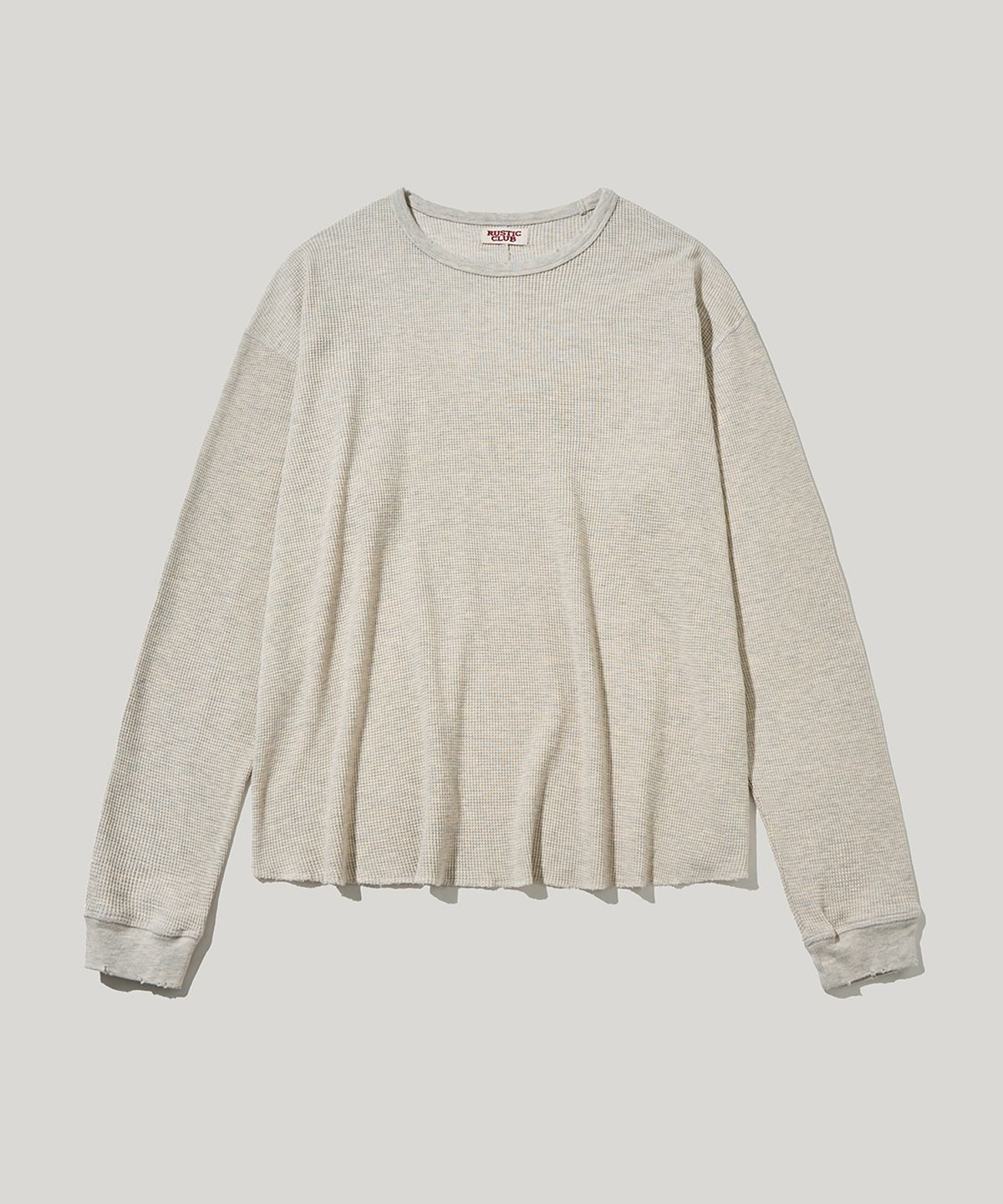 러스틱클럽(RUSTICCLUB) VINTAGE WAFFLE LONG SLEEVE_OATMEAL