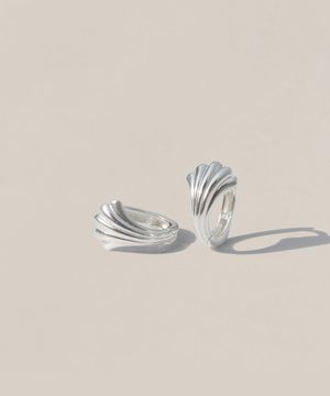 925실버 쉘 미니 원터치 링귀걸이 무하/ Muha