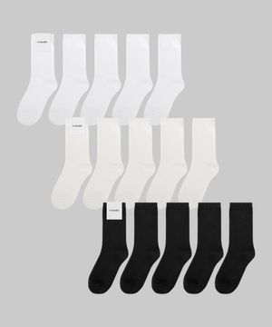 [10pack] 코시모 미들 삭스_블랙/화이트/코튼화이트