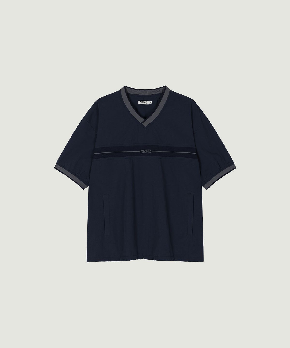 그로브(GROVE) JULES HALF ANORAK (NAVY)