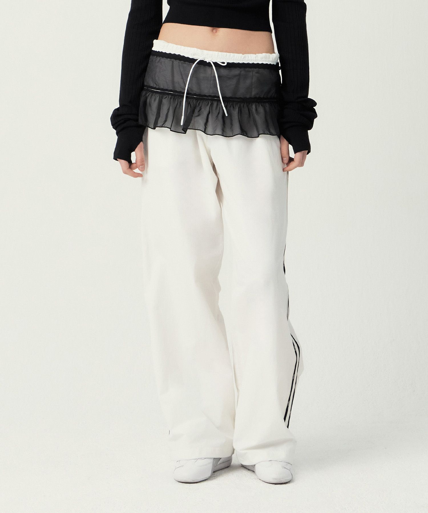 ★2025SS新作★GROVE★DREW LAYERED SKIRT MUSINSA | GROVE DREW LAYERED SKIRT (BLACK)