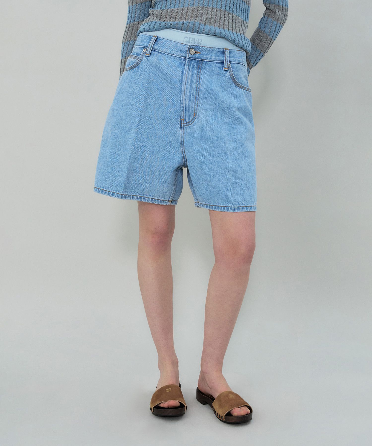 【GROVE】 MAEVE DENIM PANTS / 追跡付 MUSINSA | GROVE MAEVE DENIM PANTS (LIGHT BLUE)