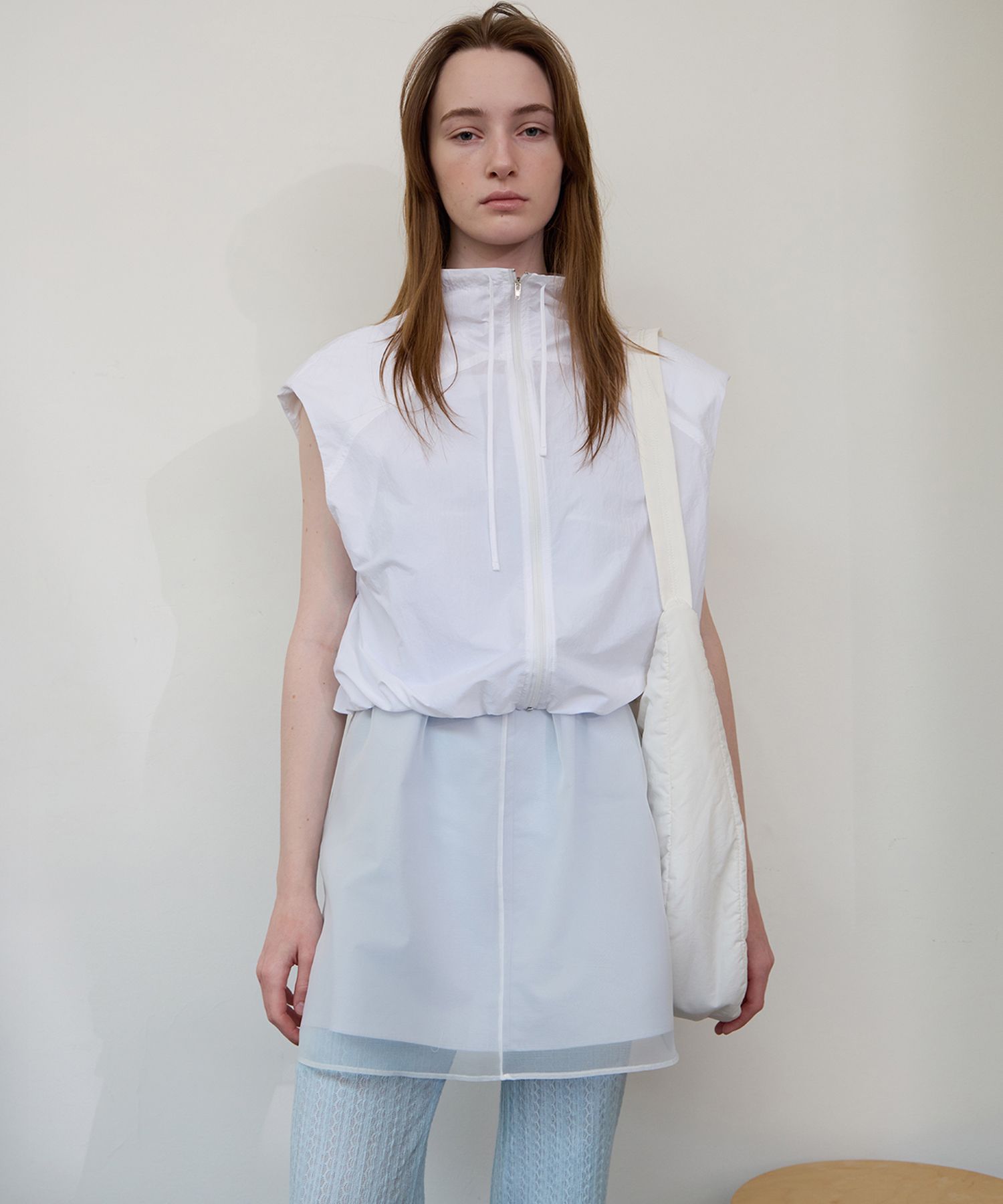 LEVAR ♥ Cool Breeze Sleeveless Anorak /追跡付 MUSINSA | LEVAR Cool Breeze Sleeveless Anorak - Off White