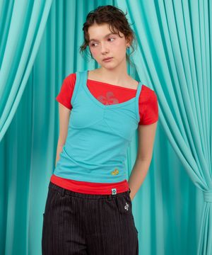 ONE EDGE SLEEVELESS / aqua mint
