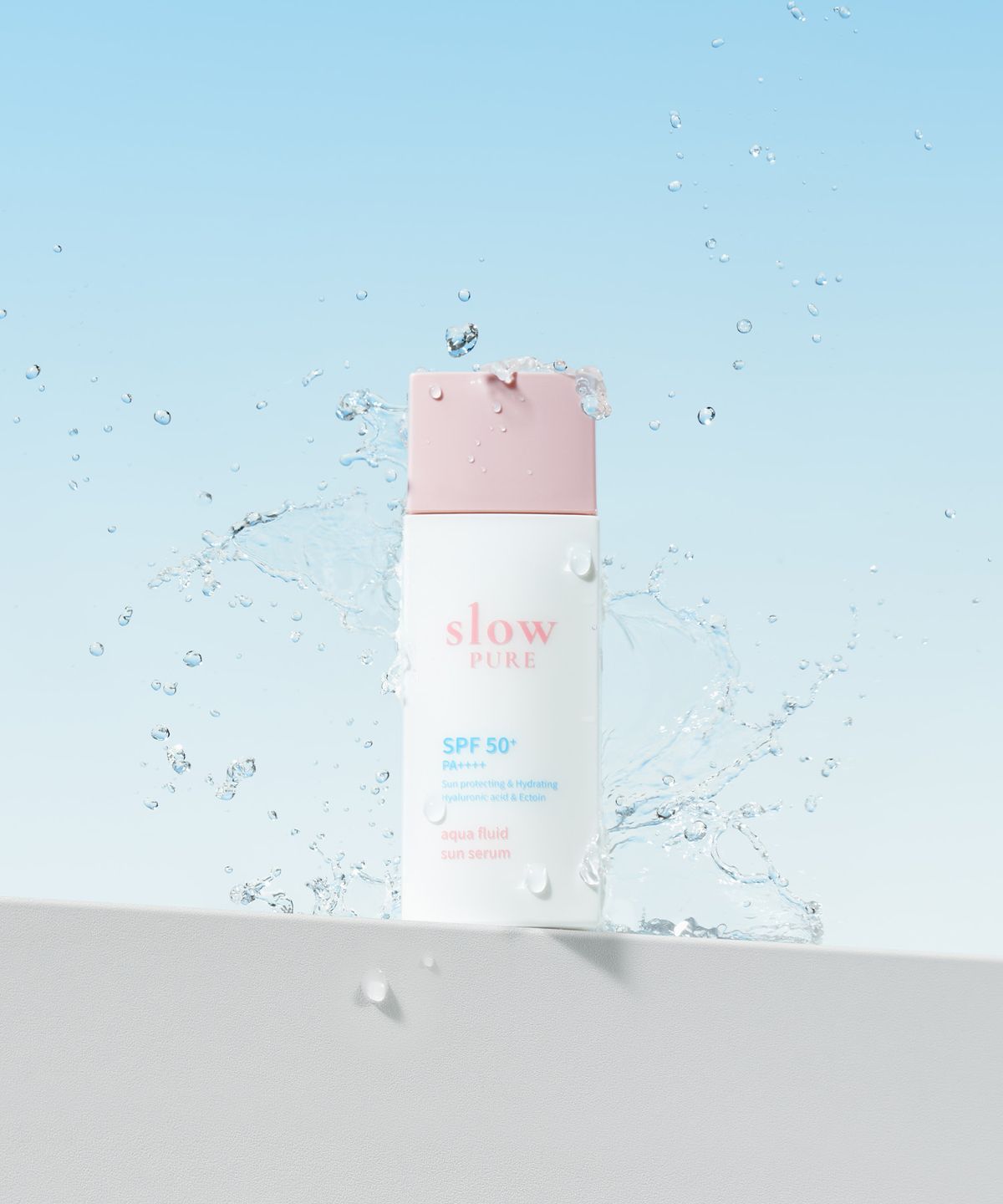 슬로우퓨어(SLOWPURE) 플루이드 수분 선 세럼 50ml