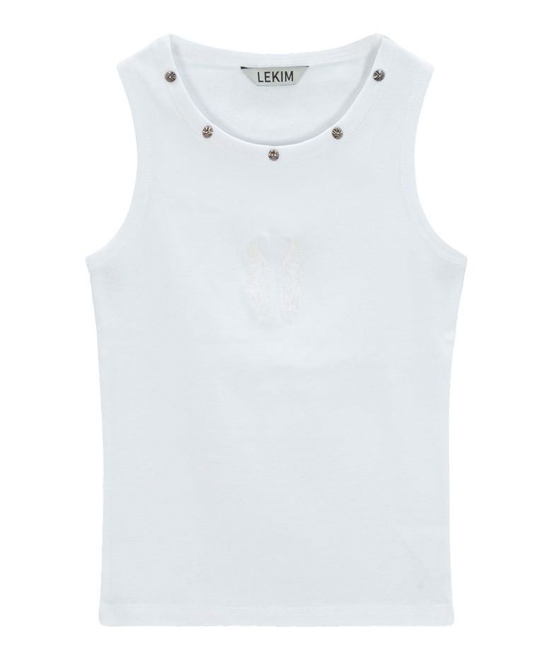 LWE 스터드 나시 화이트 (UNISEX)