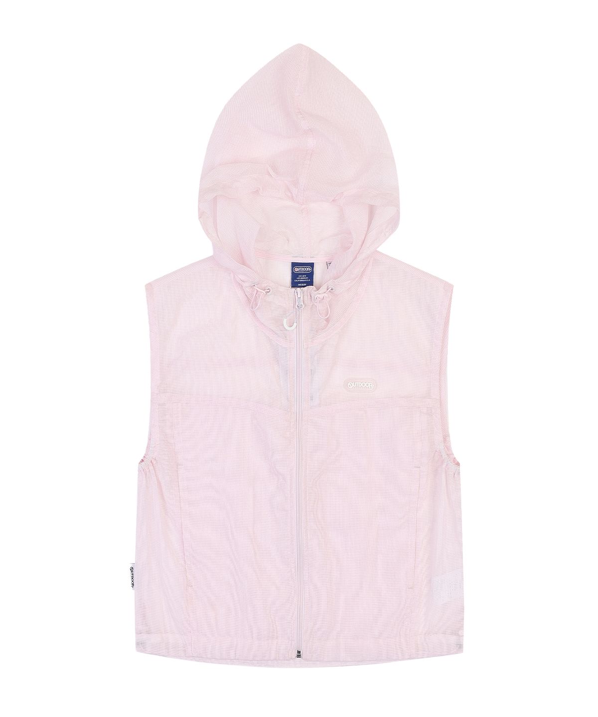 아웃도어 프로덕츠(OUTDOOR PRODUCTS) W MESH SLEEVELESS HOOD ZIP UP (PINK)