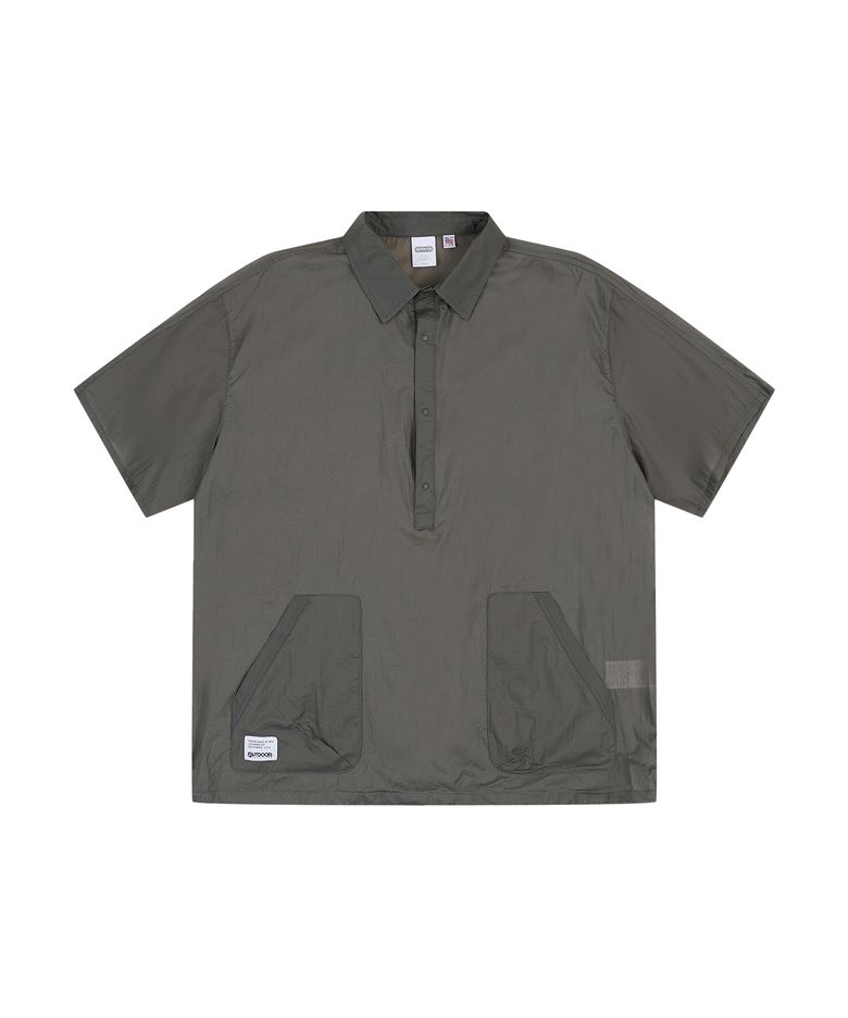 SHORT SLEEVE COLLAR ANORAK (MOCHA)