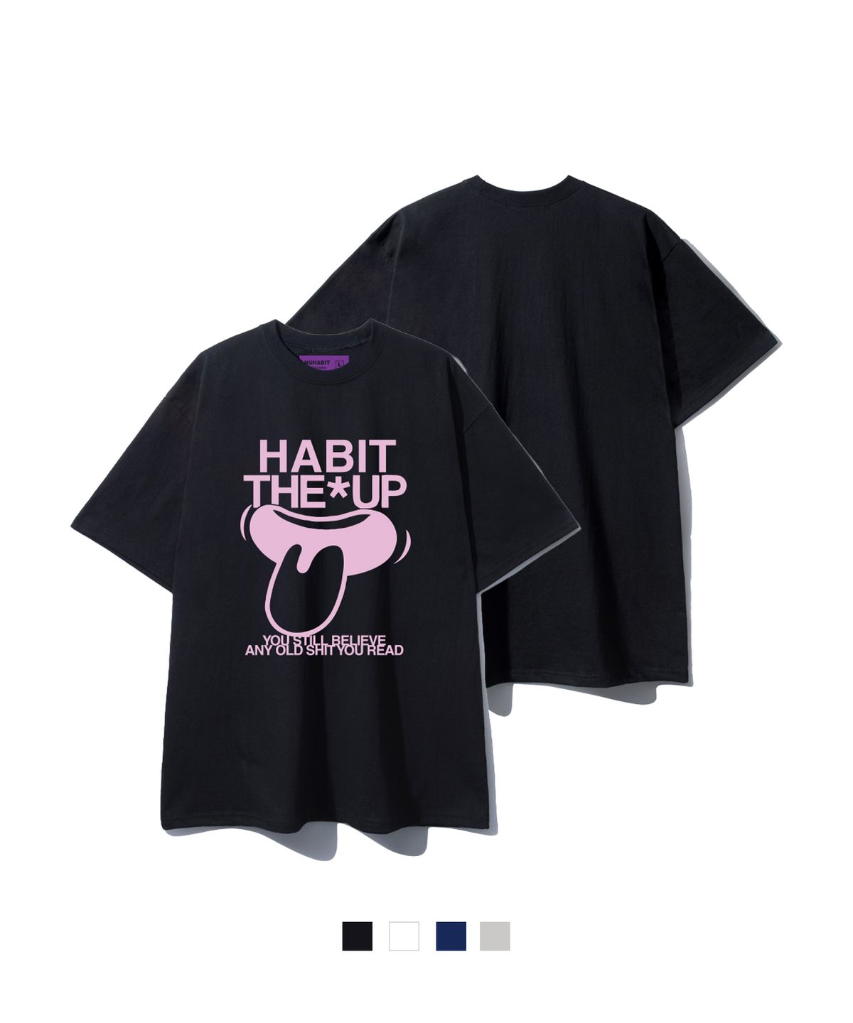 뉴해빗(NUHABIT) N/H MAKE FUN 오버핏 반팔 (SOS2-5NH1326)