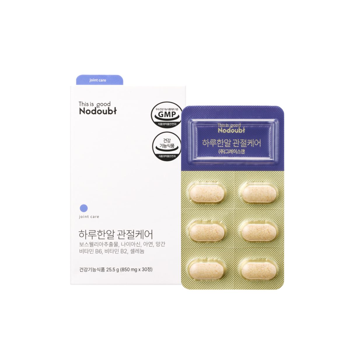 옹쌔므옹땜(ONSAIME ONTAIME) 노다웃 하루한알 관절케어 30정 (1개월)