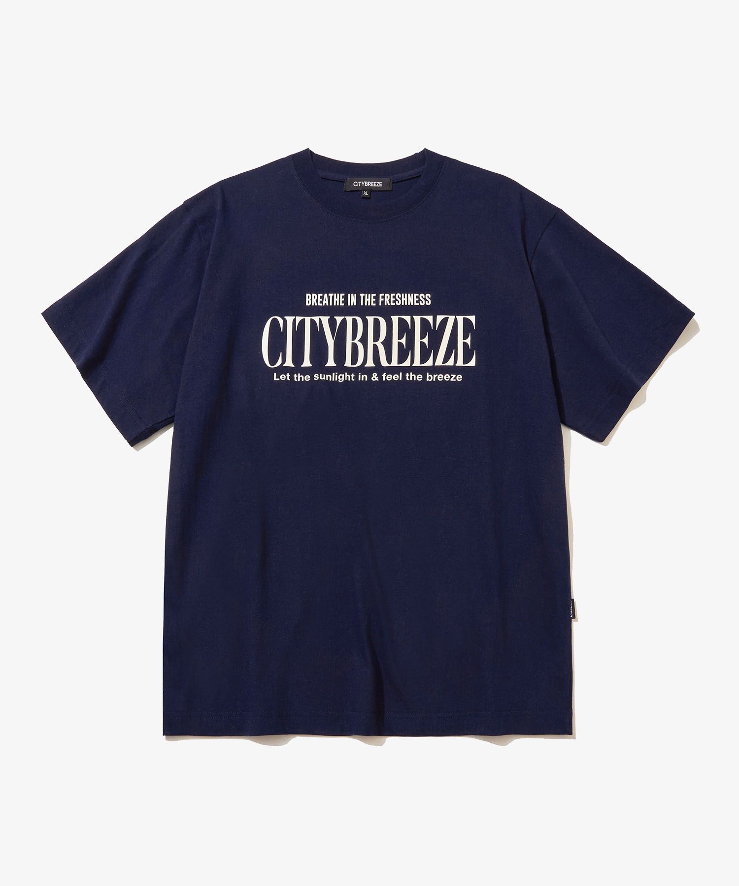 citybreeze☆CITY TYPO SHORT SLEEVE T-SHIRT MUSINSA公式 | CITYBREEZE City Typo Short Sleeve T-Shirt_NAVY