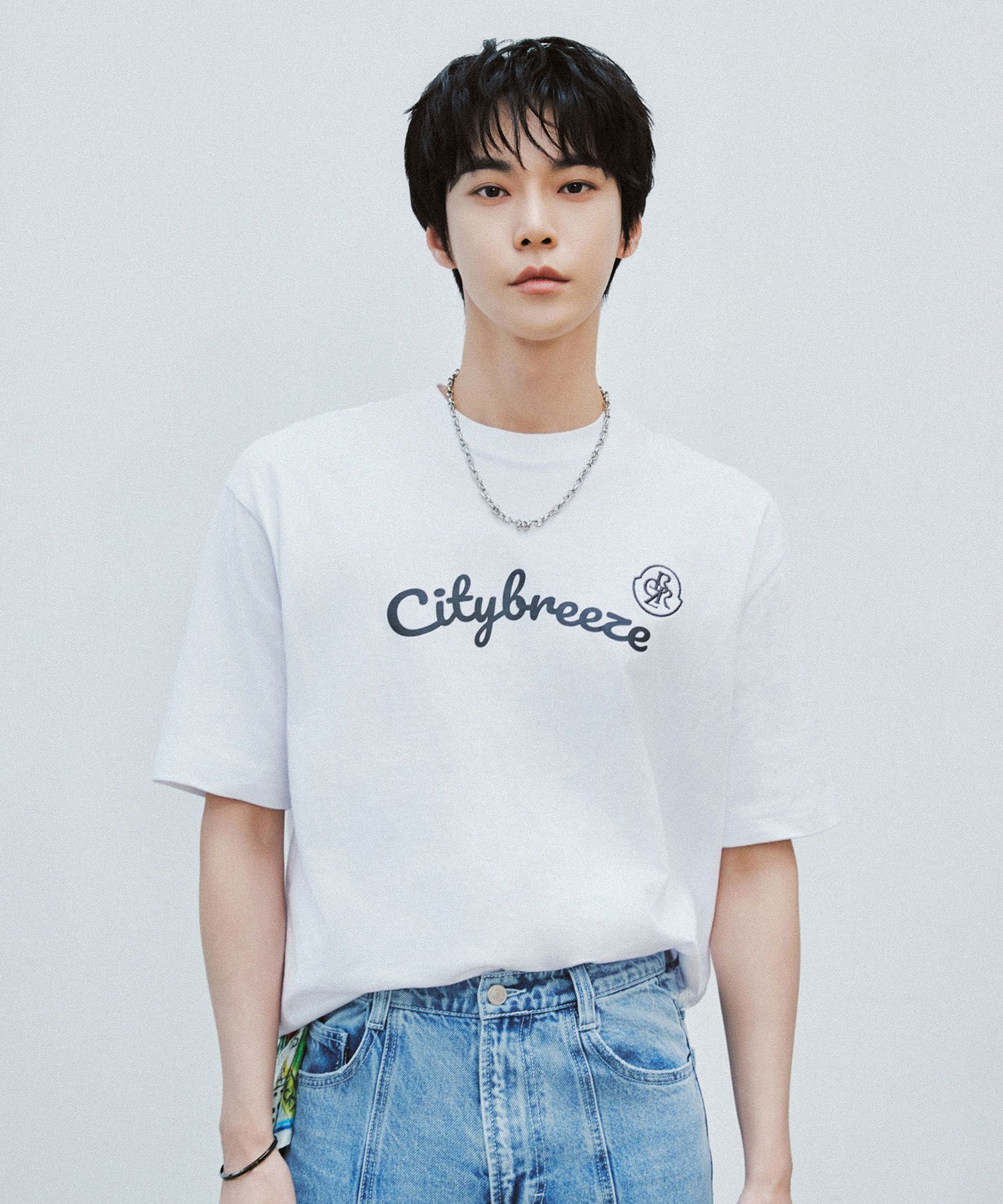 CITYBREEZE★NCT ドヨン着用★Breeze Line Short Sleeve T-Shirt MUSINSA | CITYBREEZE Breeze Line Short Sleeve T-Shirt_WHITE
