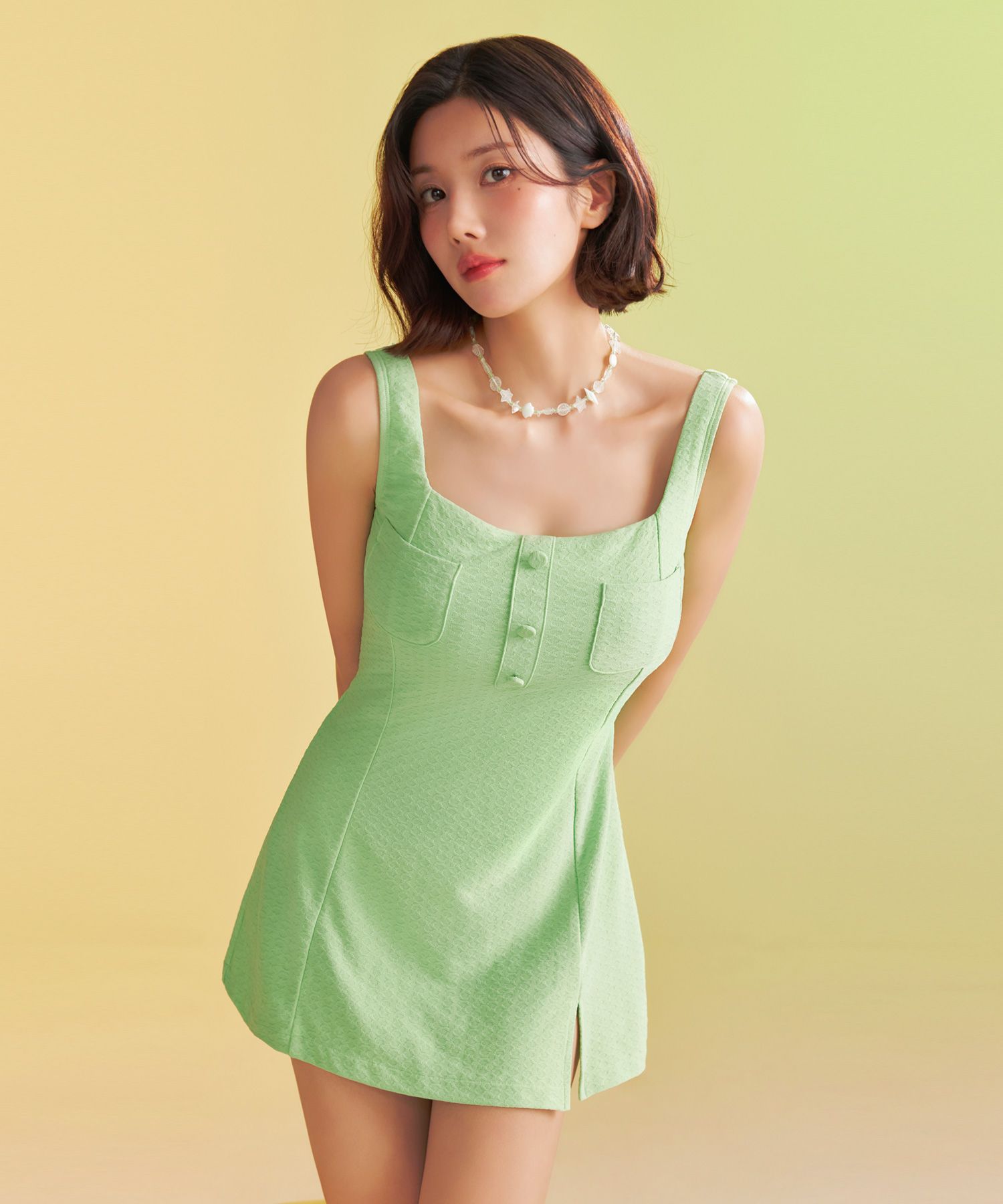 ◆CORALIQUE◆Classic Pocket Monokini◆ MUSINSA | CORALIQUE Classic Pocket Monokini Lime