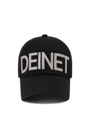 DEINET BIG LOGO CAP IN BLACK