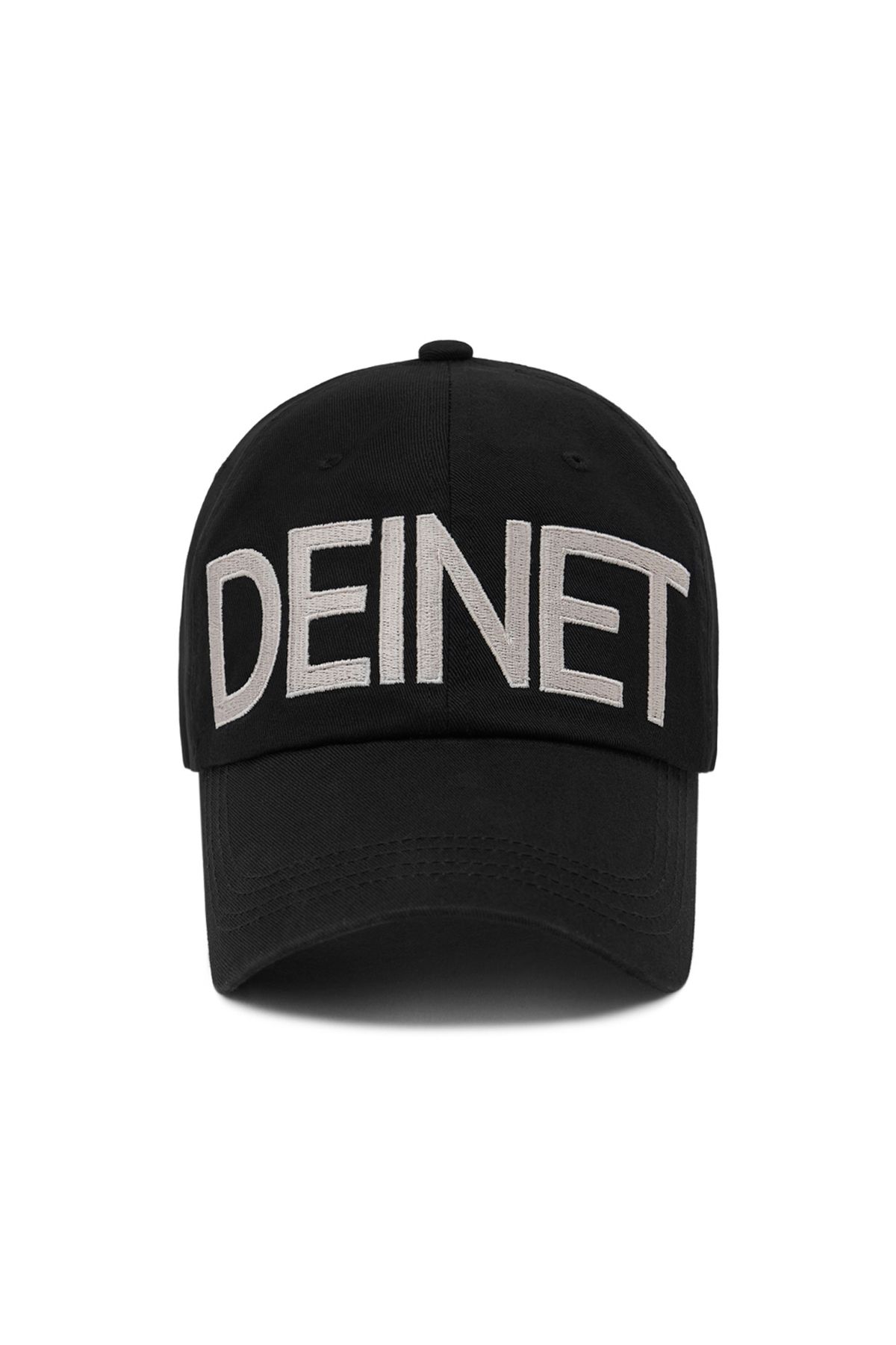다이닛(DEINET) DEINET BIG LOGO CAP IN BLACK