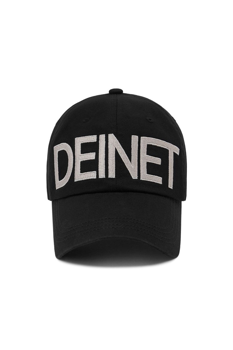 DEINET BIG LOGO CAP IN BLACK