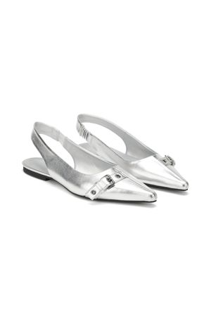 DEINET BUCKLE MULE IN SILVER