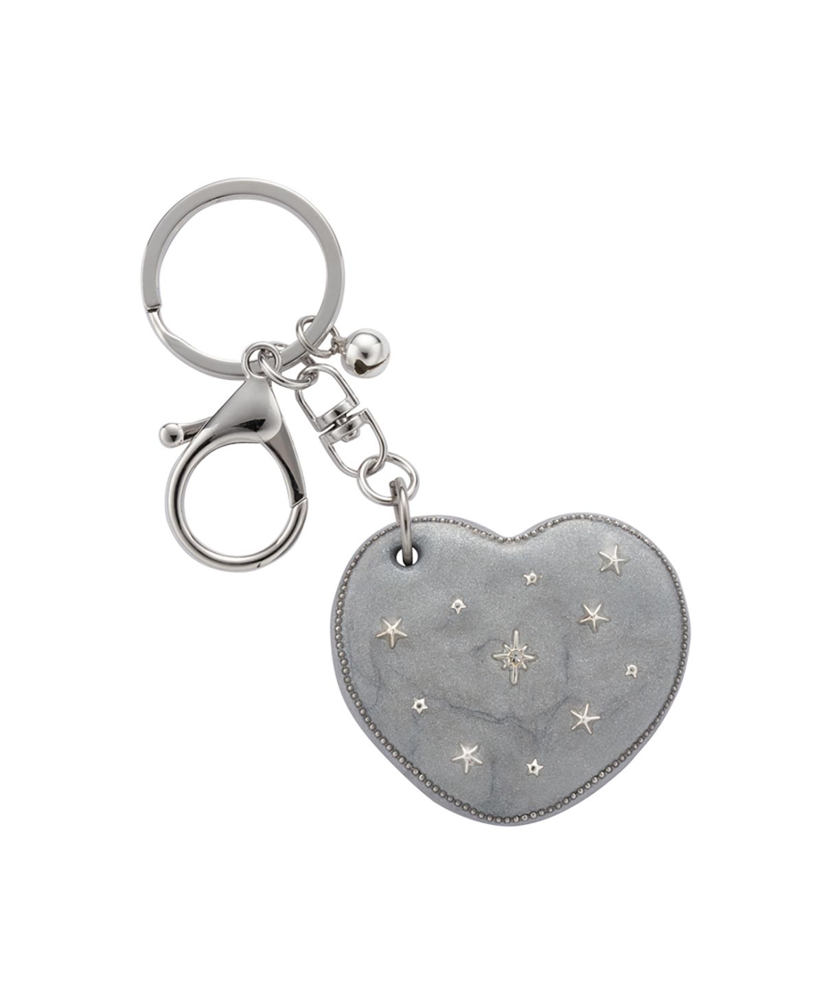 엔프프(NFF) heart dia mirror key ring-silver