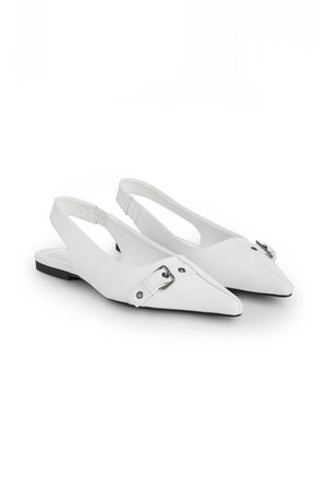 DEINET BUCKLE MULE IN WHITE
