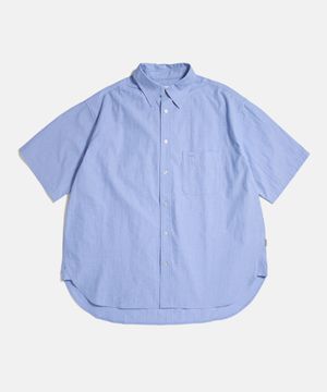 [JPN Fabric] Comfort S/S Shirt Blue H.D