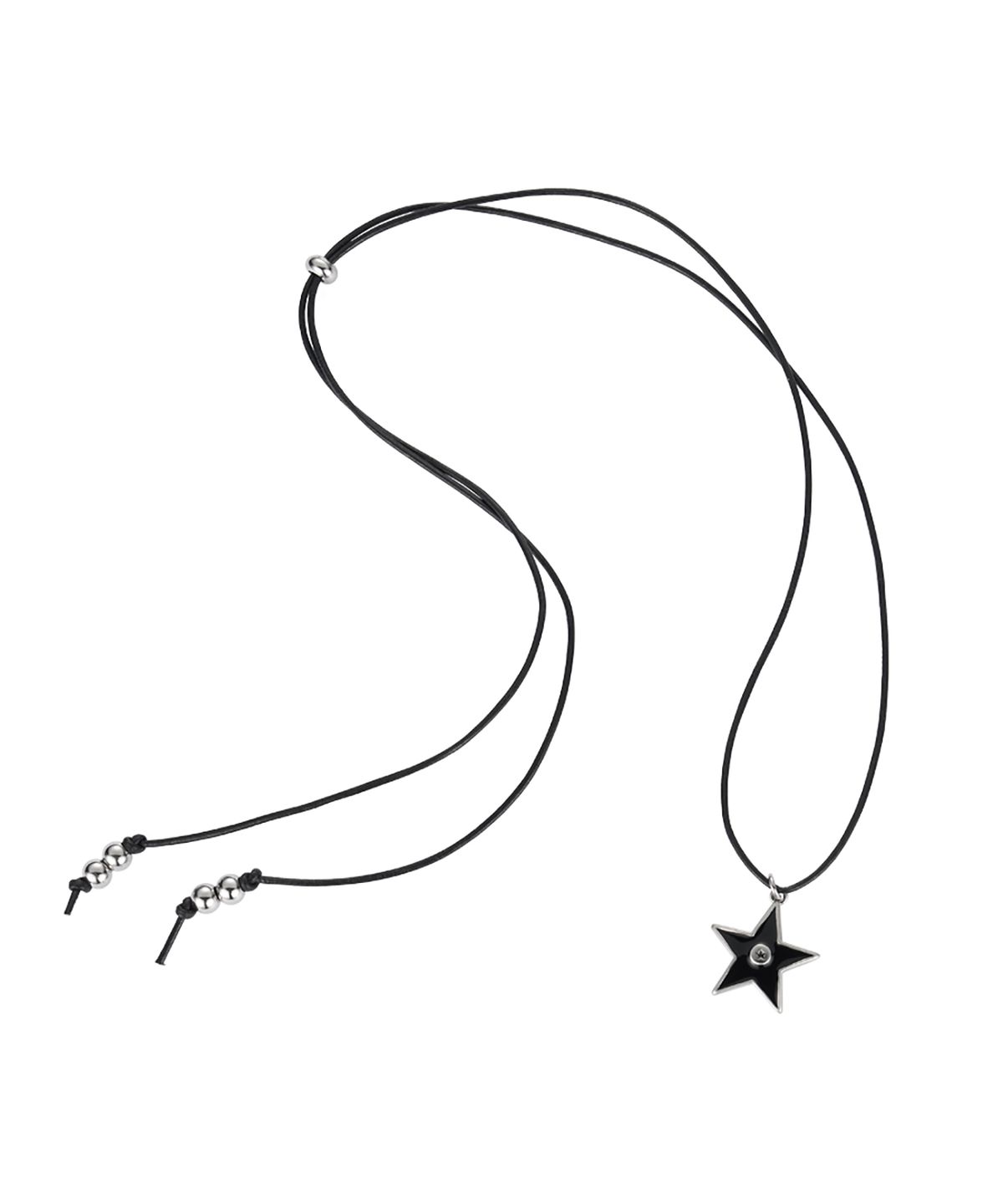 엔프프(NFF) starry leather necklace-black