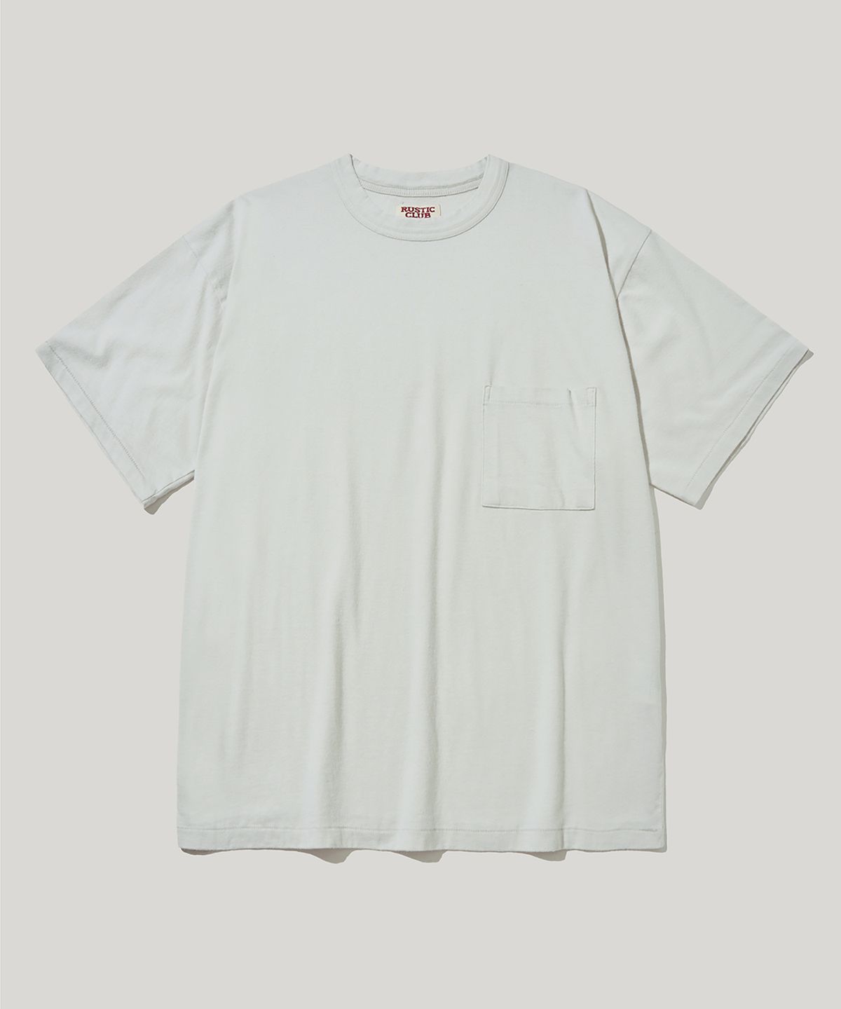러스틱클럽(RUSTICCLUB) VINTAGE INSPIRED POCKET T-SHIRT_LIGHT GREY