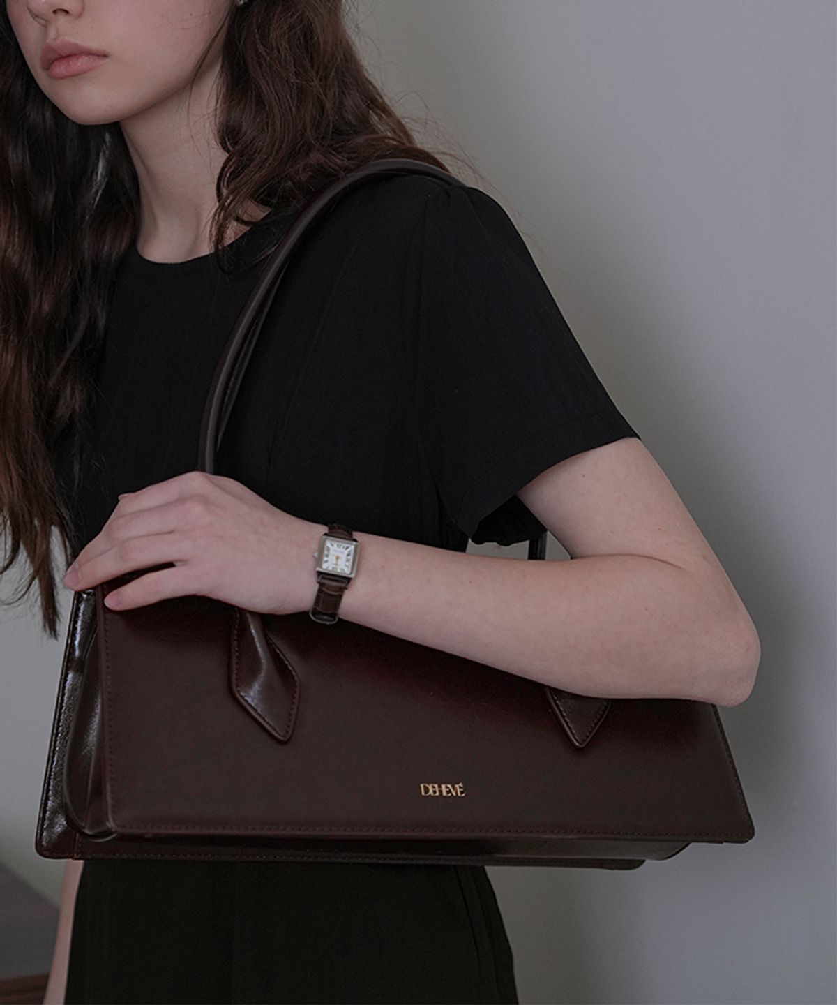 드헤베(DEHEVE) Deheve Baguette Bag [Brown]