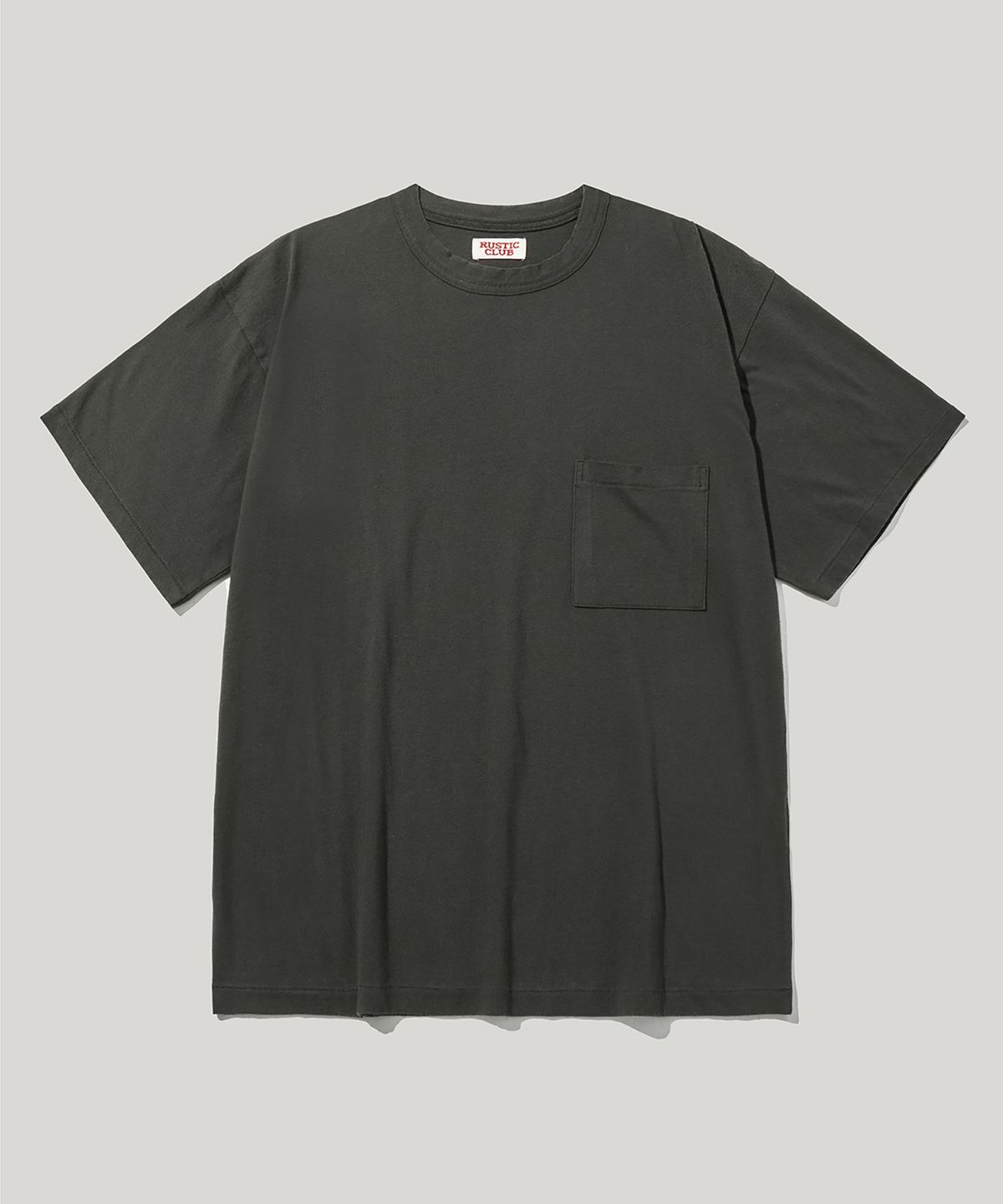 러스틱클럽(RUSTICCLUB) VINTAGE INSPIRED POCKET T-SHIRT_CHARCOAL