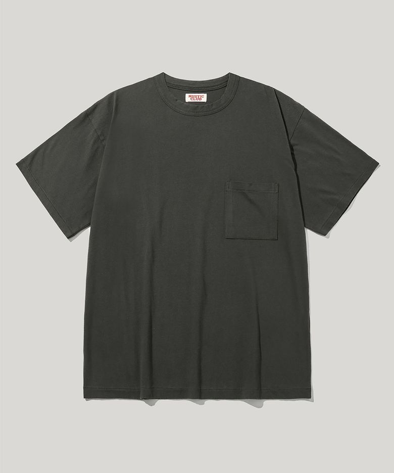 VINTAGE INSPIRED POCKET T-SHIRT_CHARCOAL