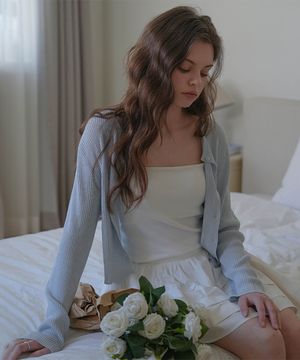 Basic Linen Cardigan [Sky Blue]