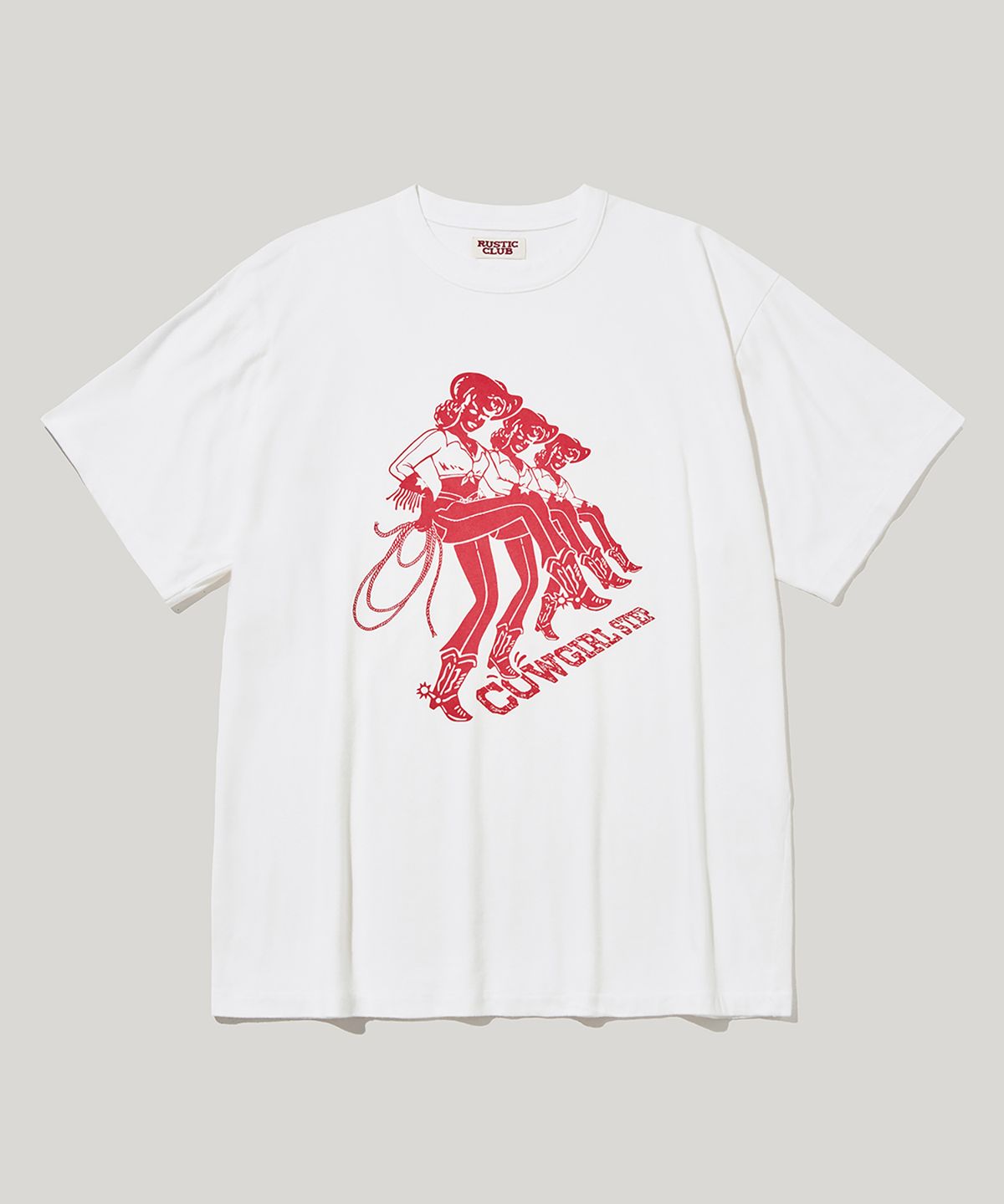 러스틱클럽(RUSTICCLUB) VINTAGE INSPIRED COWGIRL STEP T-SHIRT