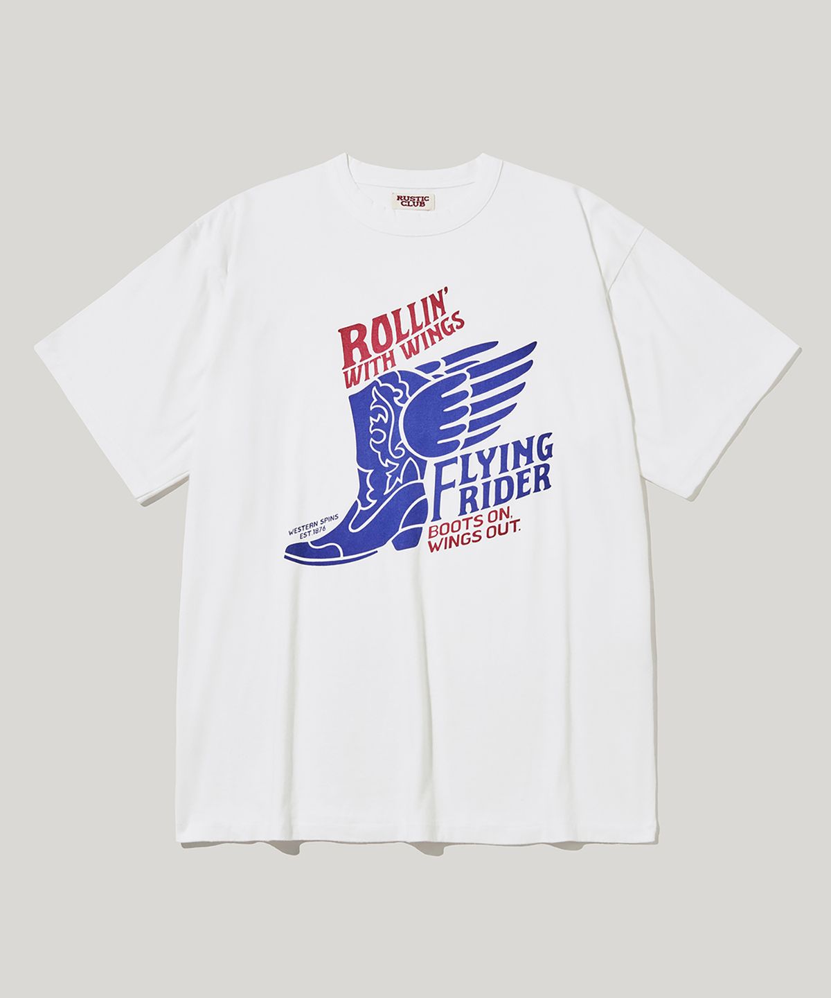 러스틱클럽(RUSTICCLUB) VINTAGE INSPIRED FLYING RIDER T-SHIRT