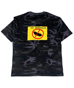 No Sk8 Camouflage T-shirt ((dark gray))