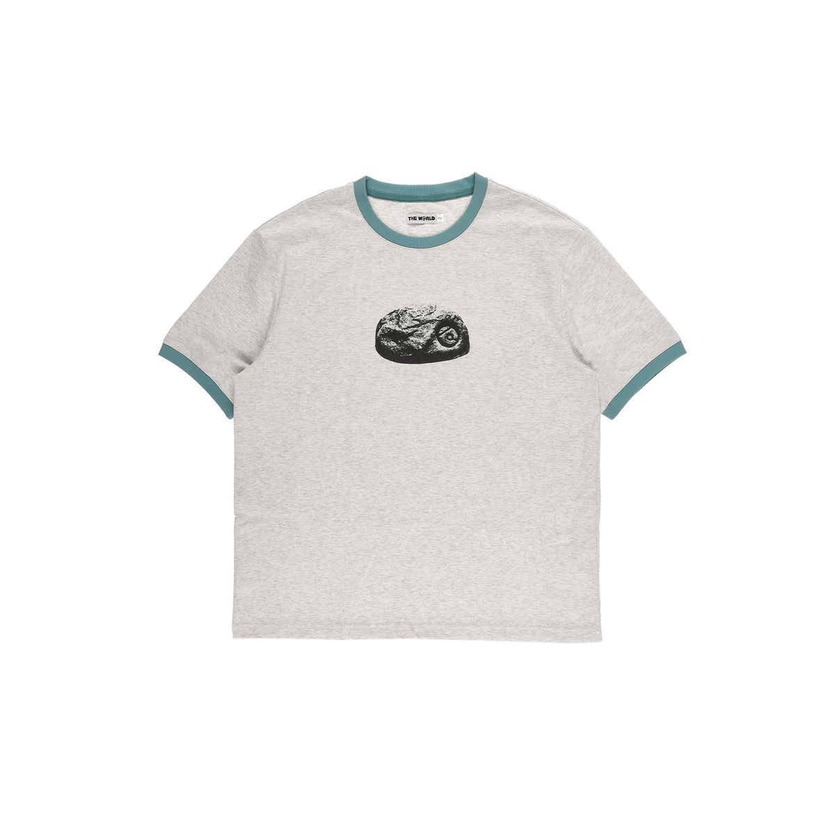 더왈드(THEWARLD) SMALL STONE RINGER TEE TURQUOISE