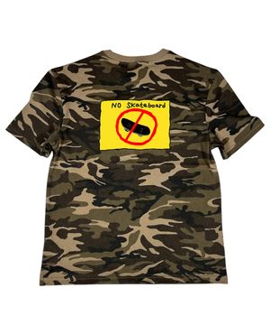No Sk8 Camouflage T-shirt ((beige))