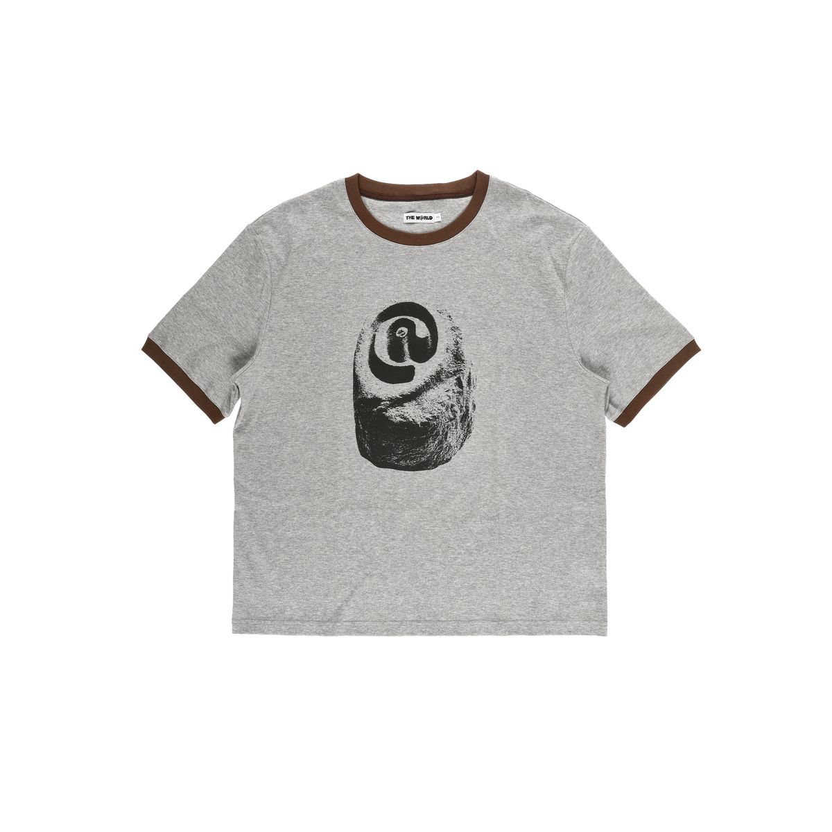 더왈드(THEWARLD) BIG STONE RINGER TEE BROWN