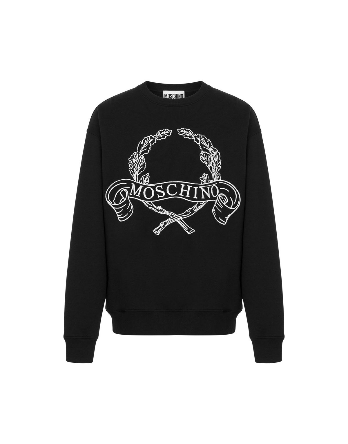 모스키노(MOSCHINO) 월계관 자수 스웻셔츠