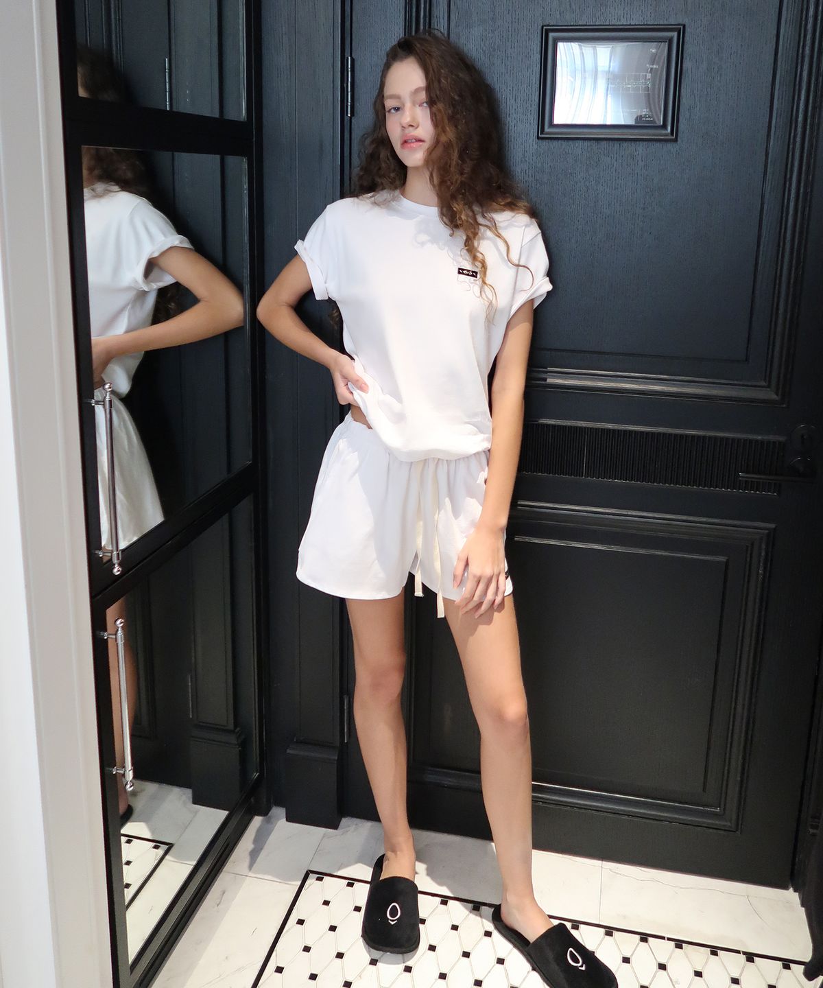 인지액티브(INJIACTIVE) Small Logo Summer Shorts 화이트