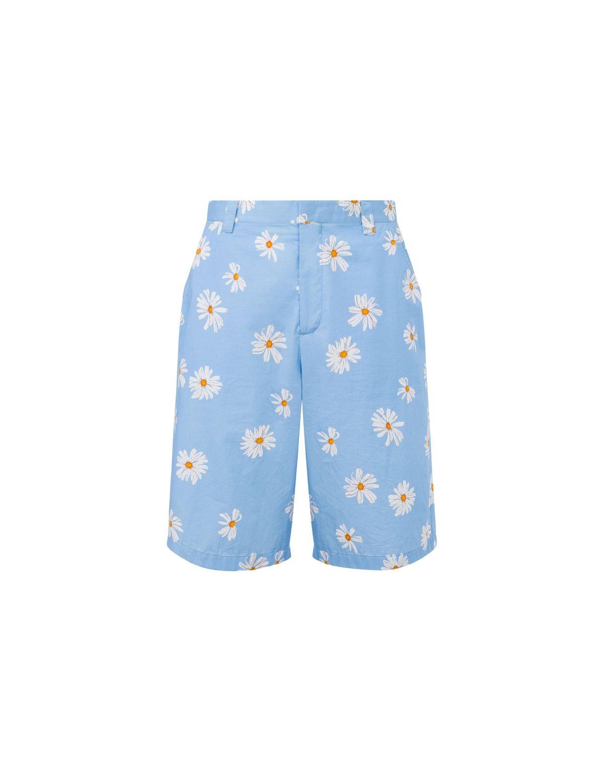 모스키노(MOSCHINO) 사틴 버뮤다 올 오버 데이지 팬츠