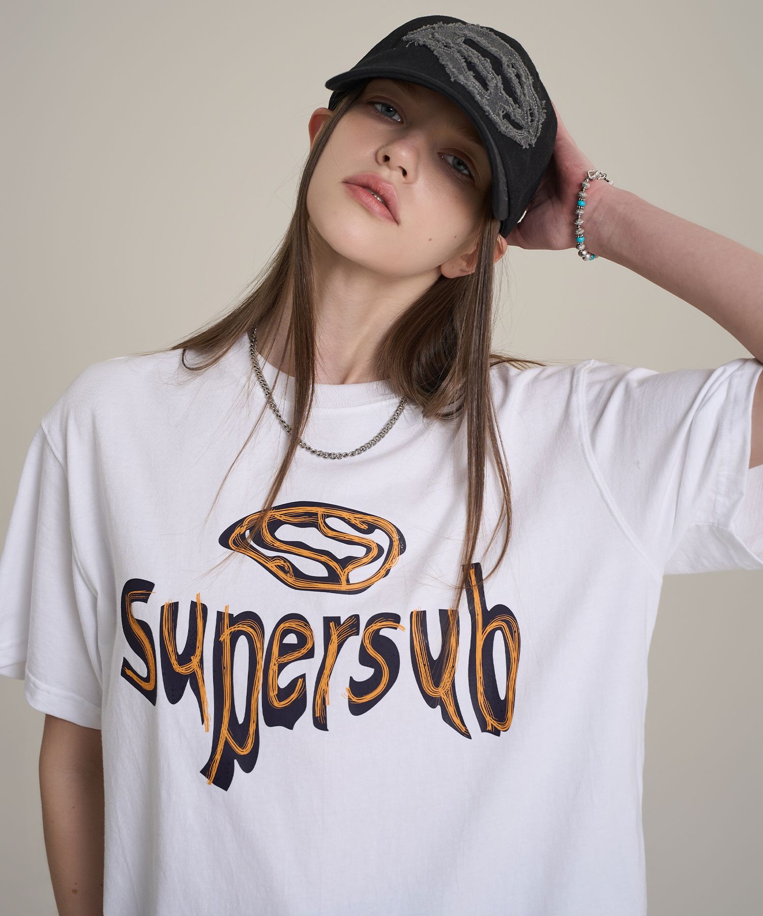 SUPERSUB ♥ Doodle Swayber Short Sleeve T-Shirt MUSINSA | SUPERSUB Doodle Swayber Short Sleeve T-Shirt - White