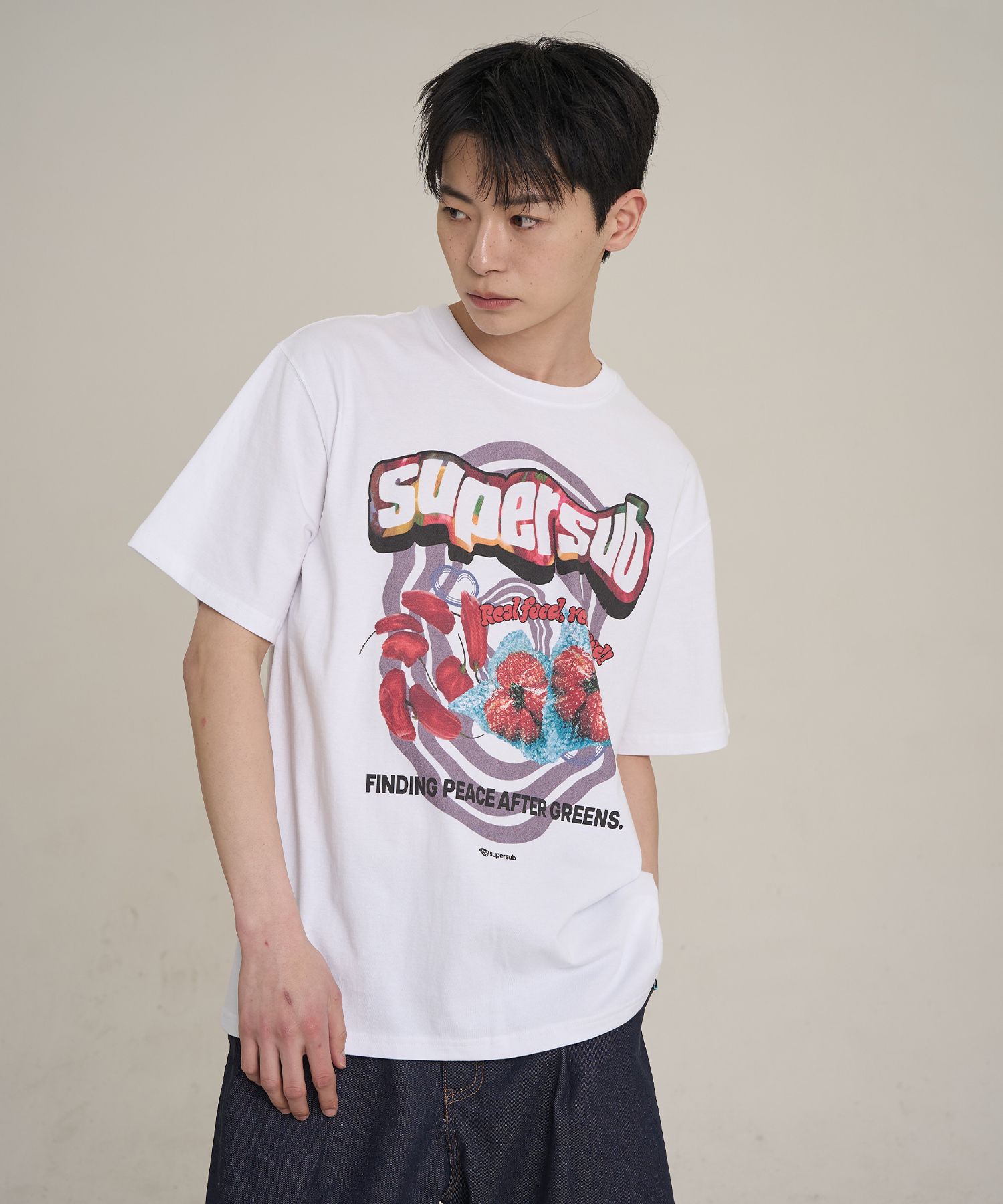 SUPERSUB ♥ After green short sleeve t-shirt /追跡付 MUSINSA公式 | SUPERSUB Aftergreen Short Sleeve T-Shirt-White