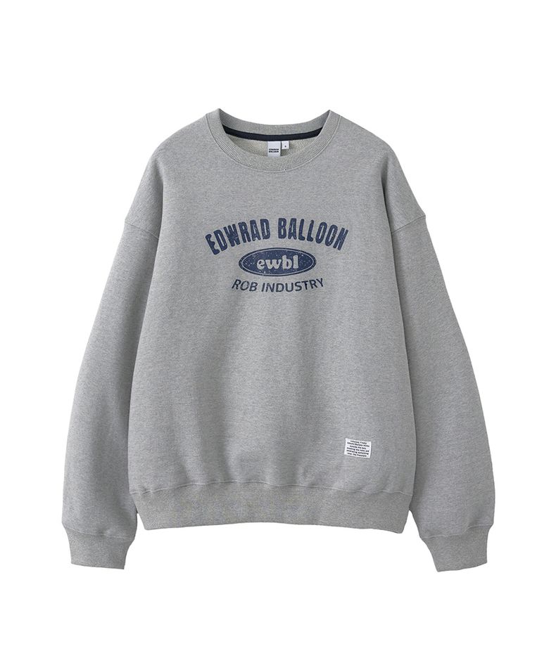 Sweatshirt with Crack logo - Melange gray