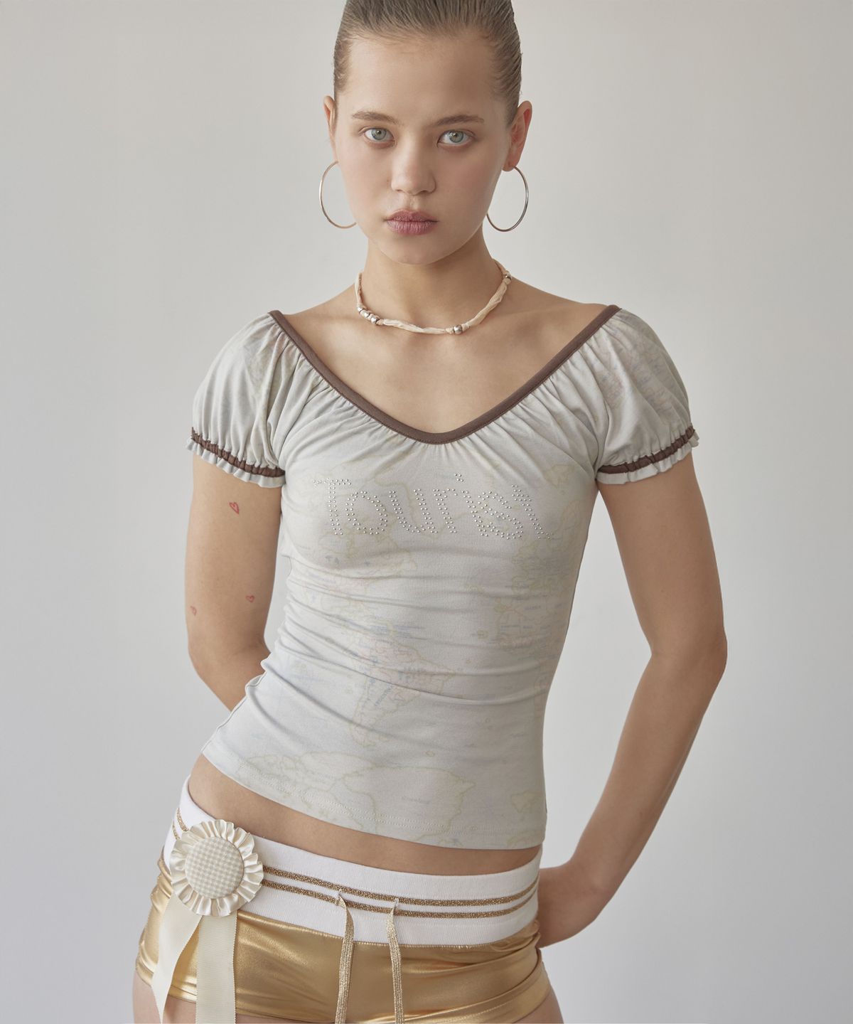 스컬프터(SCULPTOR) Tourist Scoop Back Tee Raw