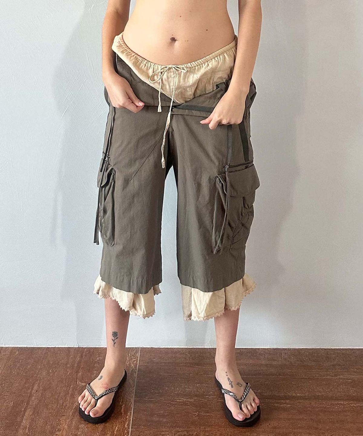 스컬프터(SCULPTOR) Bermuda Utility Pants Khaki