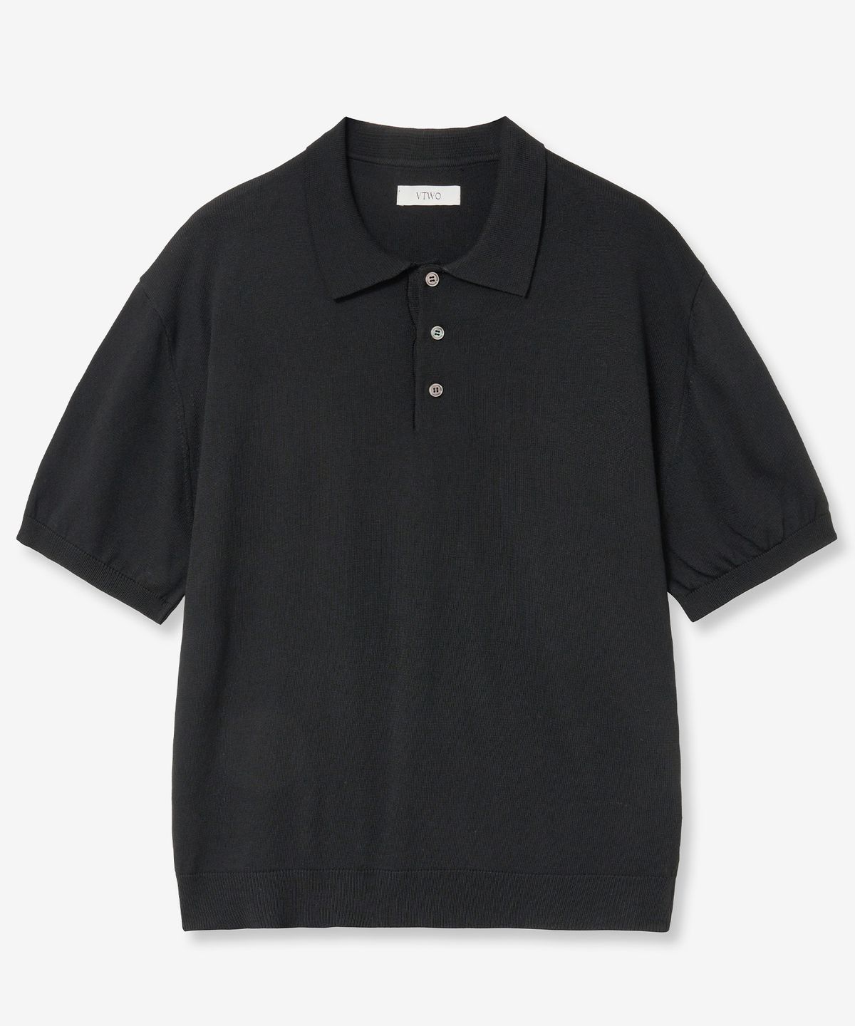 브이투(VTWO) 쿨 워셔블 폴로 니트 (BLACK)