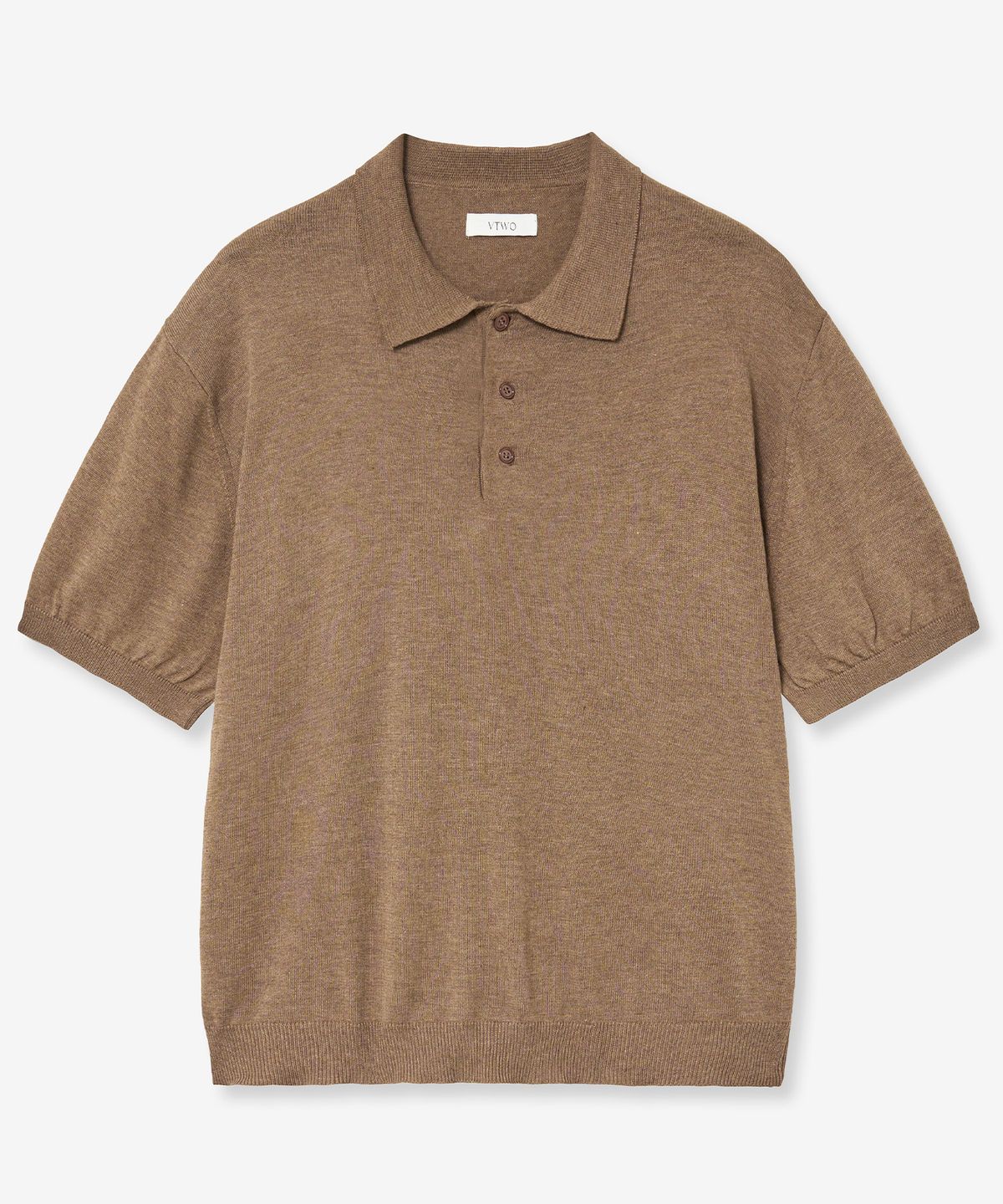 브이투(VTWO) 쿨 워셔블 폴로 니트 (BROWN)